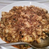 四川料理 龍の子 - 麻婆豆腐。