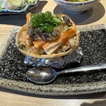 Dosanko Kicchin Gorira - 教えてくれたホテルのフロント方のご推薦の甲羅焼き、味噌も入ってて美味しかったなぁ。