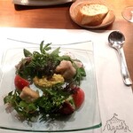 ビストロ　アギャット - 山形春芽のグリーンアスパラ  フルーツトマトと天然クレソンのサラダ