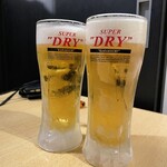 愛想屋 - キンキン生ビールで乾杯*\(^o^)/*