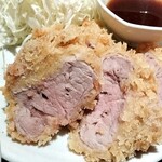 とんかつ六角箸 - ヒレカツの断面図