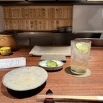 いし井Jr. - 突き出しのお漬物