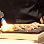 赤坂 鮨大谷 - ニシンを炙ってます