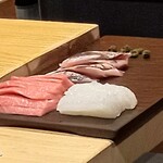 赤坂 鮨大谷 - 第一弾の握りのネタ