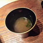 赤坂 鮨大谷 - 青海苔の赤出汁