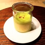 赤坂 鮨大谷 - 白きくらげの冷製茶碗蒸し　枝豆ソース