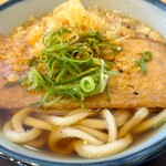 うどんの祥 かな泉 - きつねうどん大+おにぎり昆布