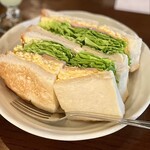 高山珈琲 - サンドウィッチ(E)ハム、玉子、チェダーチーズ