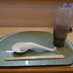 中華そば 深緑 - カウンター席