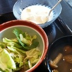 フルール - サラダ＆味噌汁＆ヨーグルト和え