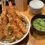 日本橋 天丼 金子半之助 - 竹＋味噌汁