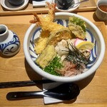 うどん 有田 - 天ぷらぶっかけ1080円