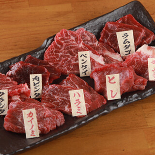 真骨頂のレア焼きで馬肉の概念が変わる＜馬焼肉20種類以上＞