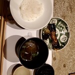 Bina - 能登コシヒカリ、赤ダシ、鰻