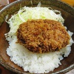 中華そば 麺や食堂 - メンチカツごはん(平日ランチタイムのセットメニュー)