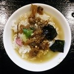 Mensou Nanaya - 鯛出汁スープで時雨茶漬け（250円）