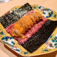 銀座 ちかみつ 並木通り - 厳選和牛の雲丹ユッケドック