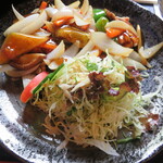 ニシキ屋 - 鶏の黒酢あん定食　900円　ドリンク付き