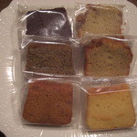 オクシタニアル - 左上からショコラ、紅茶、キャラメル　右上からバナナ×２、レモン