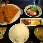 錦糸町 高はし - ミックスフライ