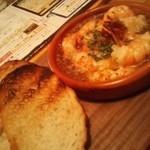 海老のアヒージョ〜うますぎ〜