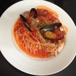 和伊の皿 美倭 - ペスカトーレとムール貝トマト風味パスタ