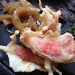 和伊の皿 美倭 - パプリカのてんぷらと切干大根