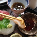 和伊の皿 美倭 - 帆立の刺身が絶品