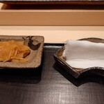 くろ﨑 - ガリ、指拭き