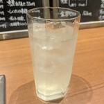 江坂鮨バル おーうえすと - レモン酎ハイ