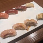 江坂鮨バル おーうえすと - 江戸前特上鮨盛り合わせ