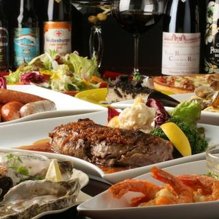 100種類以上の多国籍料理！