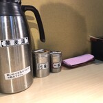 そばの神田東一屋 - コンディメンツ。