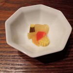 赤坂 鮨大谷 - ピクルス　おかわりしました。