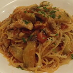 TATEYAMA イタリア食堂 - 本日のおすすめスパゲッティ 千の恵み豚と茄子 トマトソース