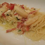 TATEYAMA イタリア食堂 - 桃と生ハムとブッフィラの冷製カッペリーニ