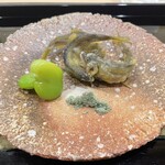 澤田 - 長野の小鮎　米粉揚げ　一寸豆