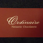パティスリー ショコラトリー オーディネール - ショップカード表