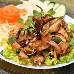 いなかむら - 2014.3 コームーヤーンナムトック（豚首肉のイサーン風サラダ）