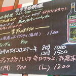 TATEYAMA イタリア食堂 - メニュー