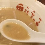 薩摩っ子ラーメン - にんにくスープ