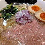 麺家 たけ田 - 松葉ガニと親ガニの蟹出汁背脂塩ラーメンアップ