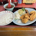 紅葉亭 - 日替りランチ600円　鶏の唐揚