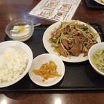 叙香苑 - レバニラ定食