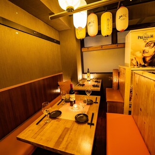 和風モダンな内装で非日常の時間を。