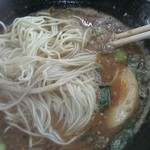 豚骨ラーメン 新井商店 - 140305群馬　新井商店　替え玉100円