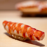 鮨仙八 - 2024.5 車海老 海老味噌を挟んで