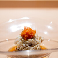 鮨仙八 - 2024.5 ワタリガニ（内子乗せ）と熊本産長茄子