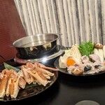 泳ぎとらふぐ活蟹料理 あじ平 - 