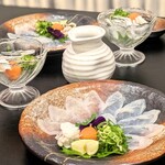 泳ぎとらふぐ活蟹料理 あじ平 - 